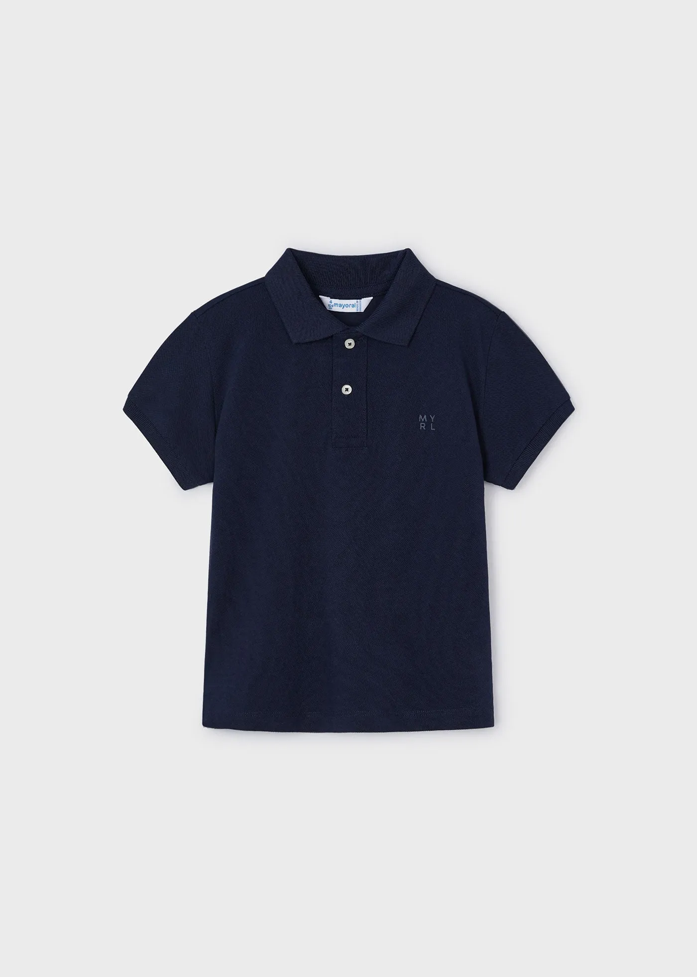 150 - Basic s/s polo for boy - Navy