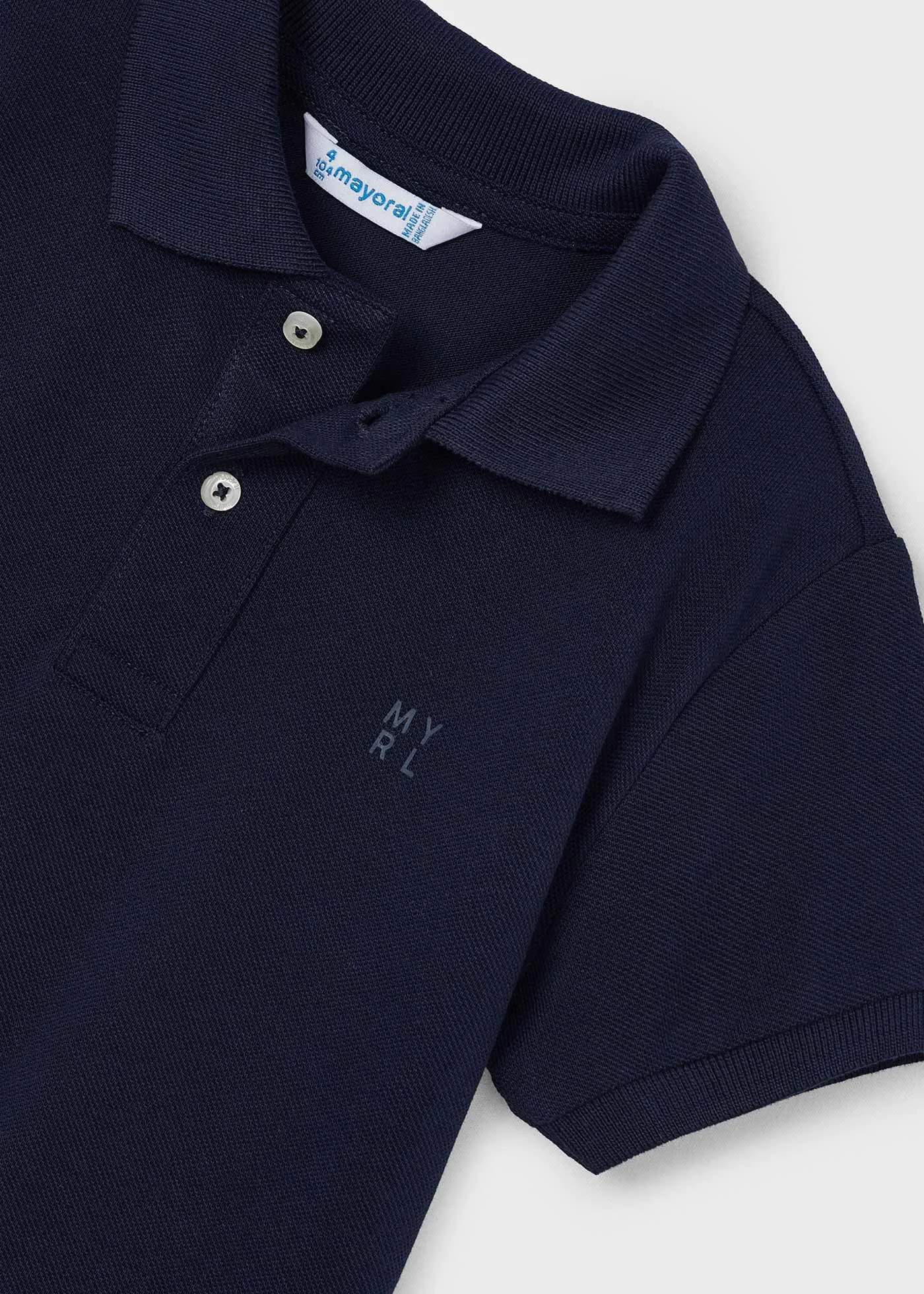 150 - Basic s/s polo for boy - Navy