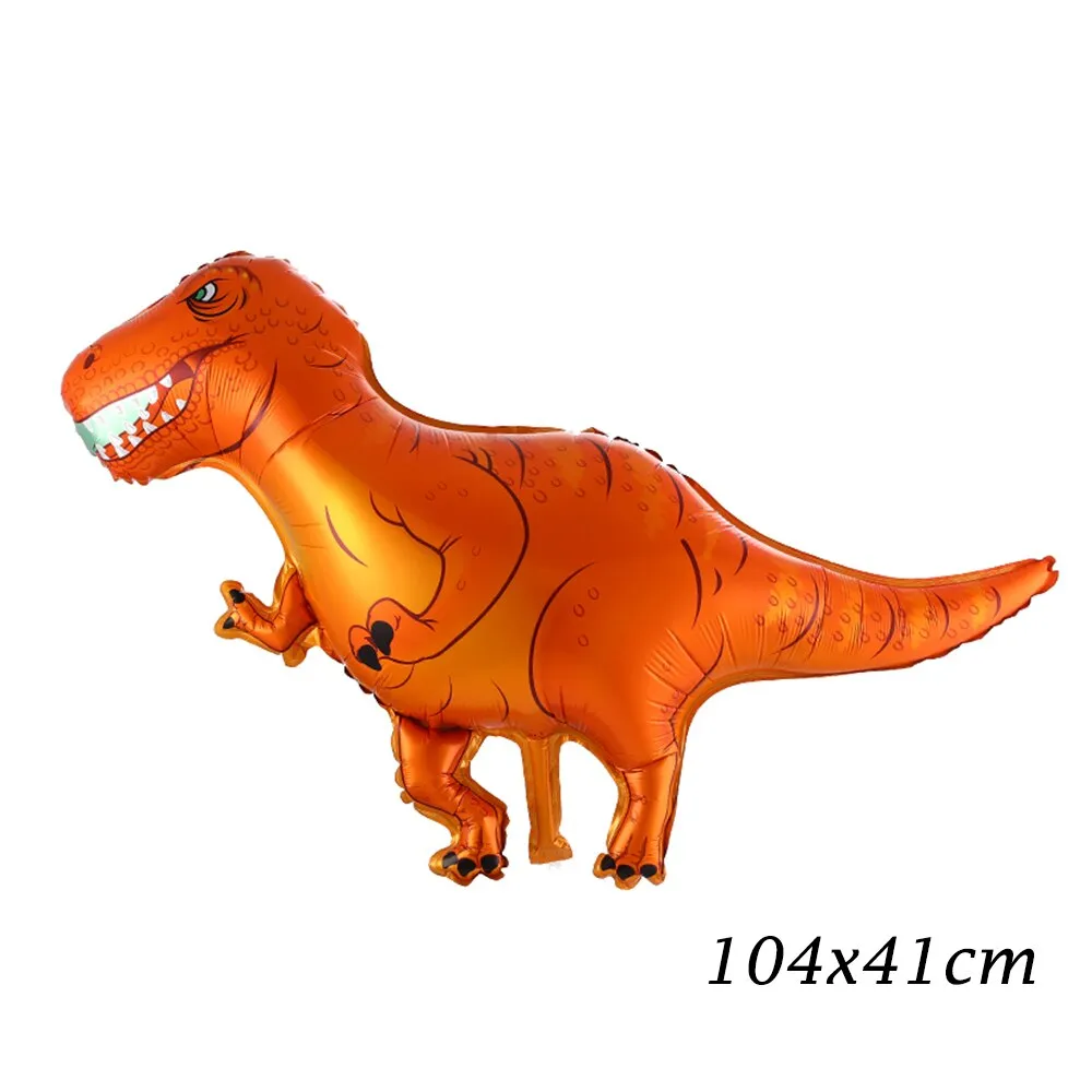 1pc Large 4D Dinosaur Foil Balloons Green Dinosaur Standing Dragon Birthday Party Decorations Kids Supplies Boy Toys Air Globos