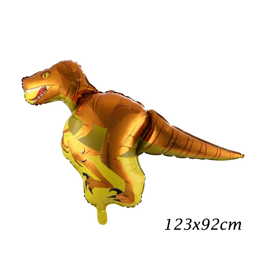 1pc Large 4D Dinosaur Foil Balloons Green Dinosaur Standing Dragon Birthday Party Decorations Kids Supplies Boy Toys Air Globos