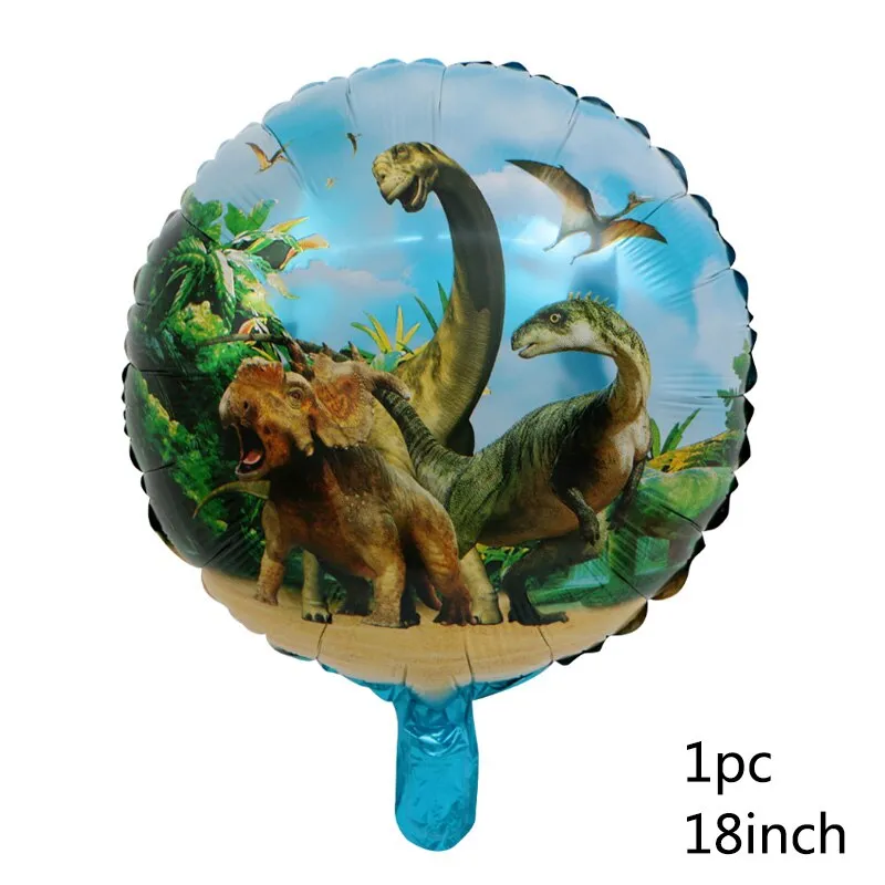 1pc Large 4D Dinosaur Foil Balloons Green Dinosaur Standing Dragon Birthday Party Decorations Kids Supplies Boy Toys Air Globos