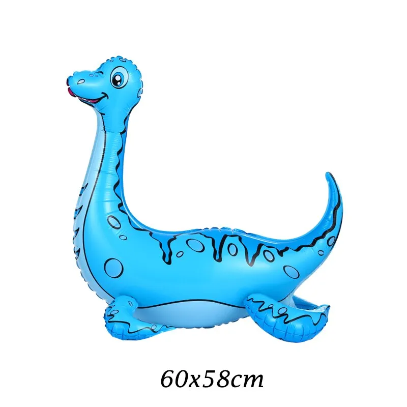 1pc Large 4D Dinosaur Foil Balloons Green Dinosaur Standing Dragon Birthday Party Decorations Kids Supplies Boy Toys Air Globos