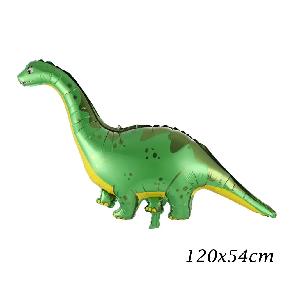 1pc Large 4D Dinosaur Foil Balloons Green Dinosaur Standing Dragon Birthday Party Decorations Kids Supplies Boy Toys Air Globos