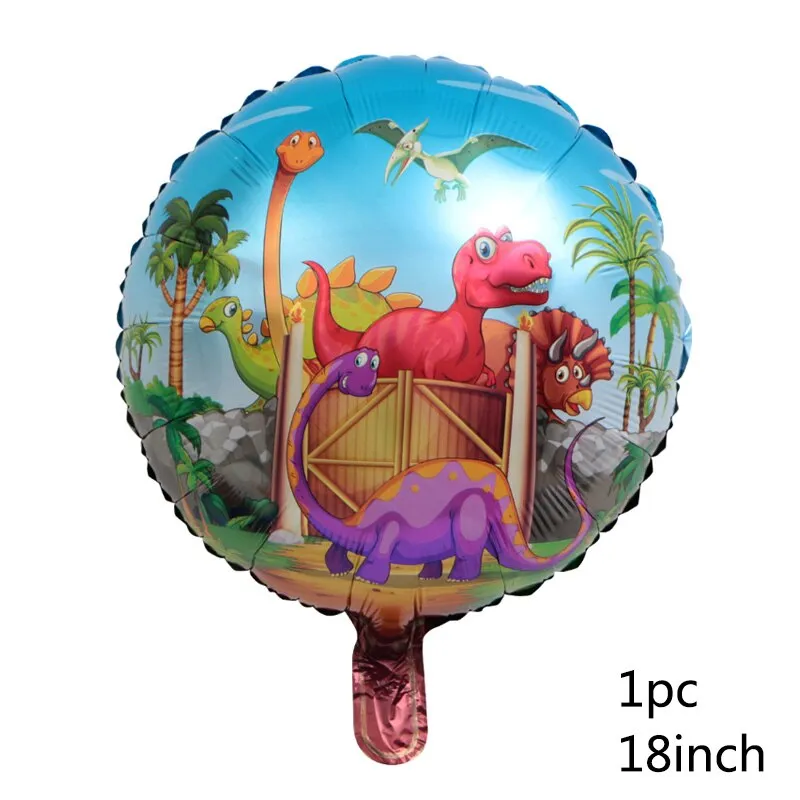 1pc Large 4D Dinosaur Foil Balloons Green Dinosaur Standing Dragon Birthday Party Decorations Kids Supplies Boy Toys Air Globos