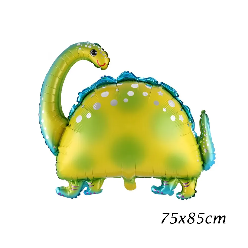 1pc Large 4D Dinosaur Foil Balloons Green Dinosaur Standing Dragon Birthday Party Decorations Kids Supplies Boy Toys Air Globos