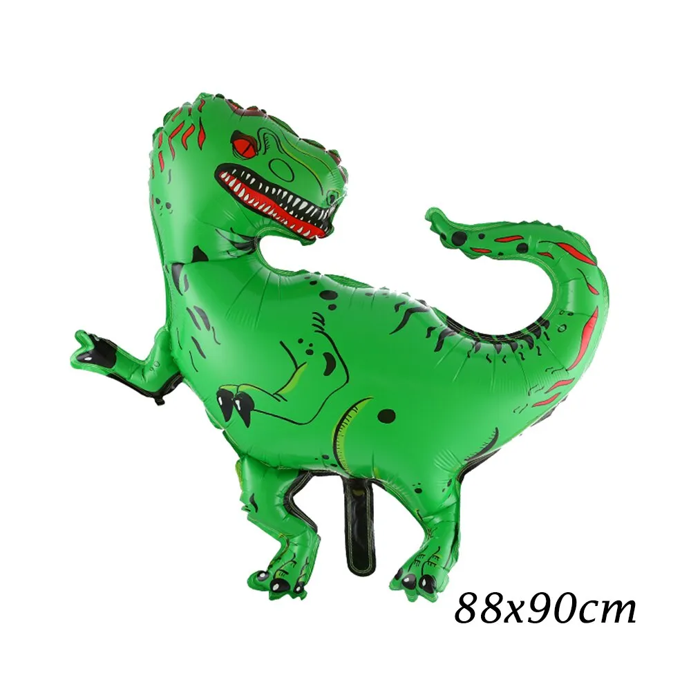 1pc Large 4D Dinosaur Foil Balloons Green Dinosaur Standing Dragon Birthday Party Decorations Kids Supplies Boy Toys Air Globos