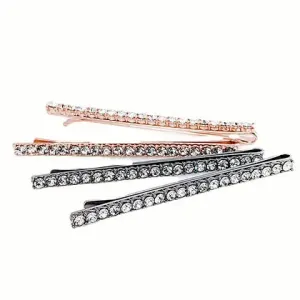 4 Pack Rhinestone Bobby Pins