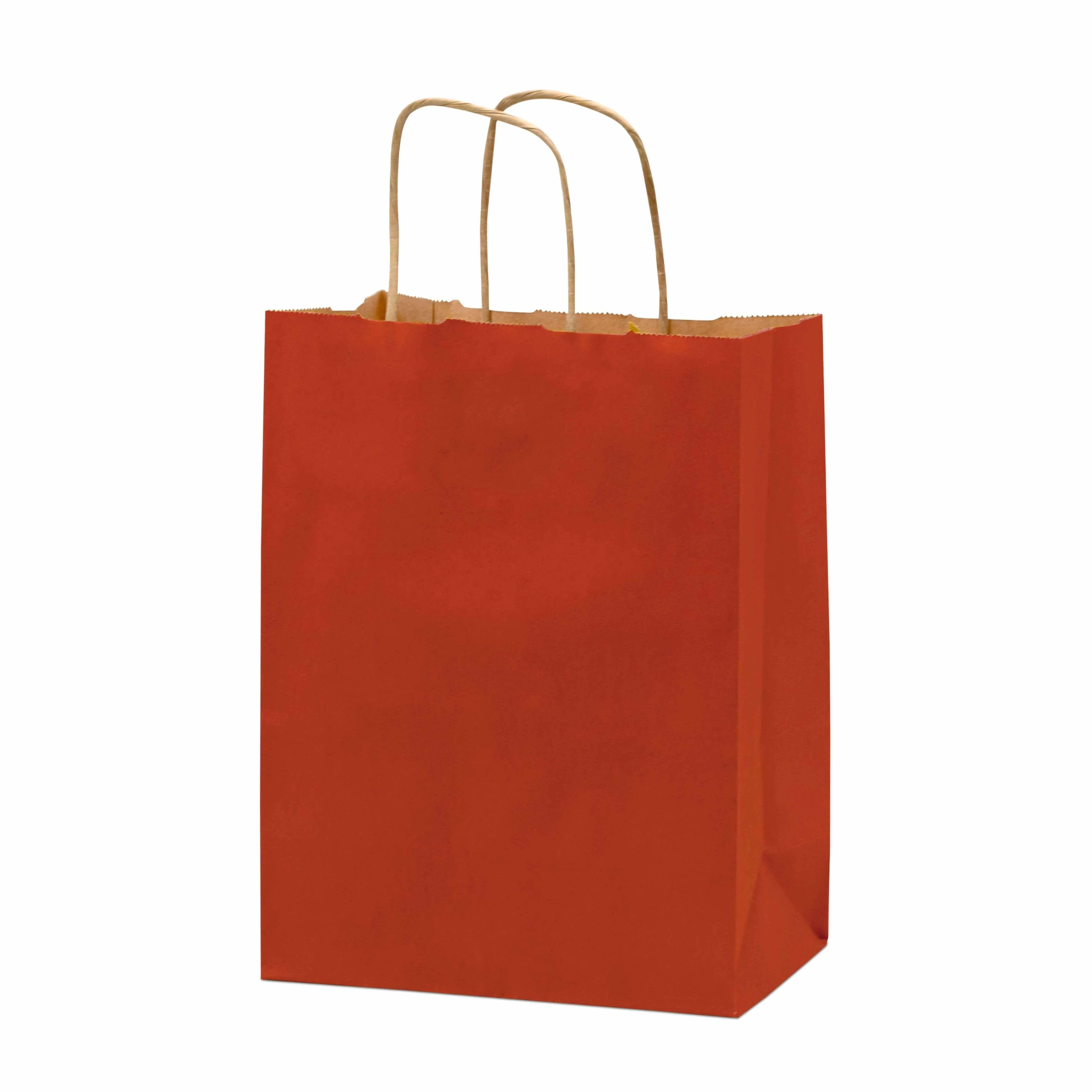 8x4x10 Small Red Paper Bags with Handles