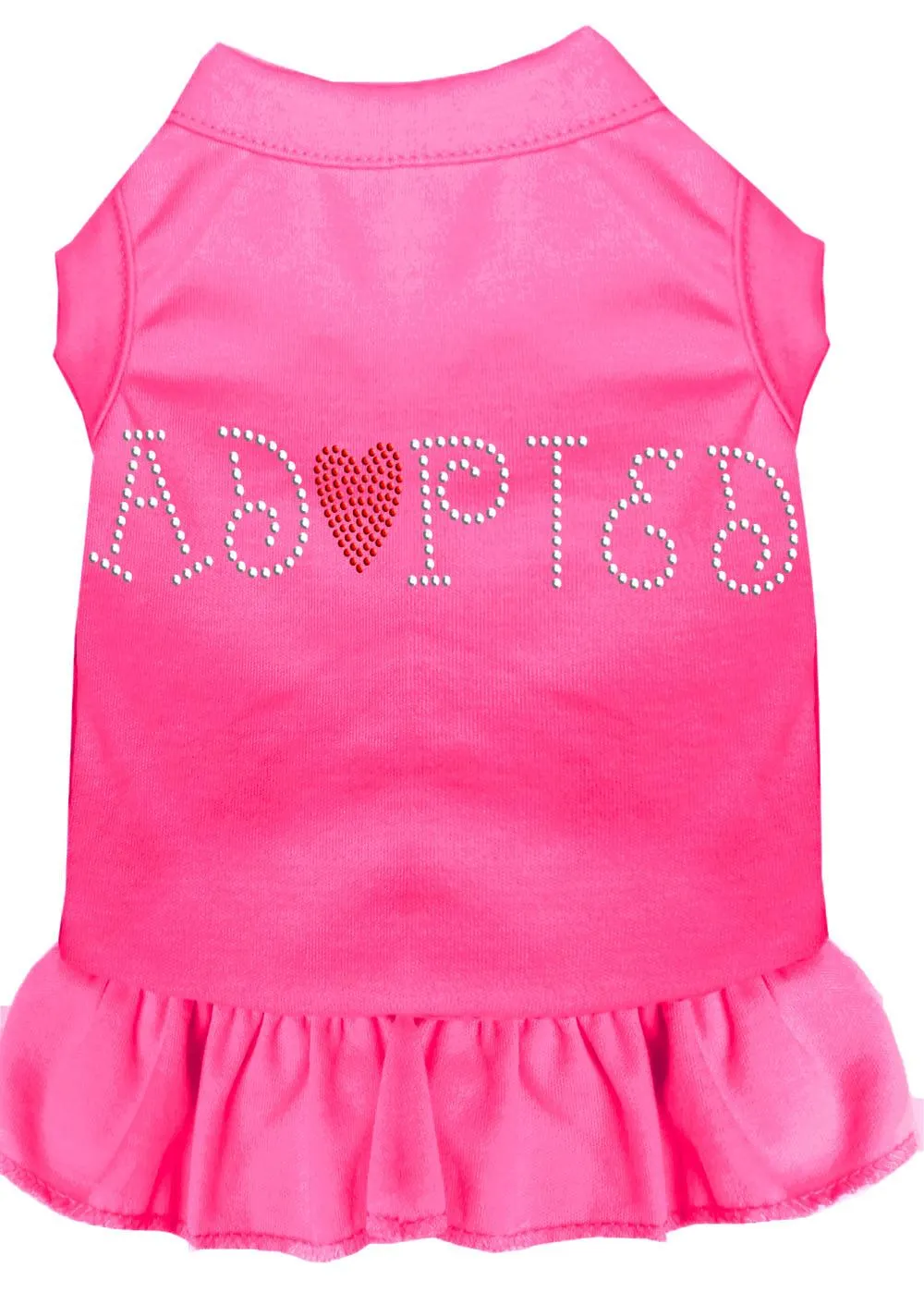 Adopted Rhinestone Dress Bright Pink Xxxl (20)