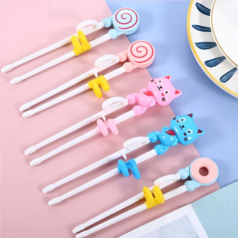 Adorable Doughnut Design Training Chopsticks Perfect for Beginners