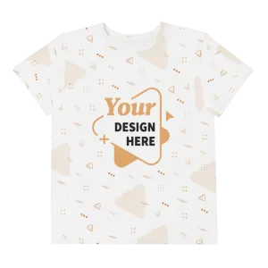 All-Over Print Youth Crew Neck T-Shirt