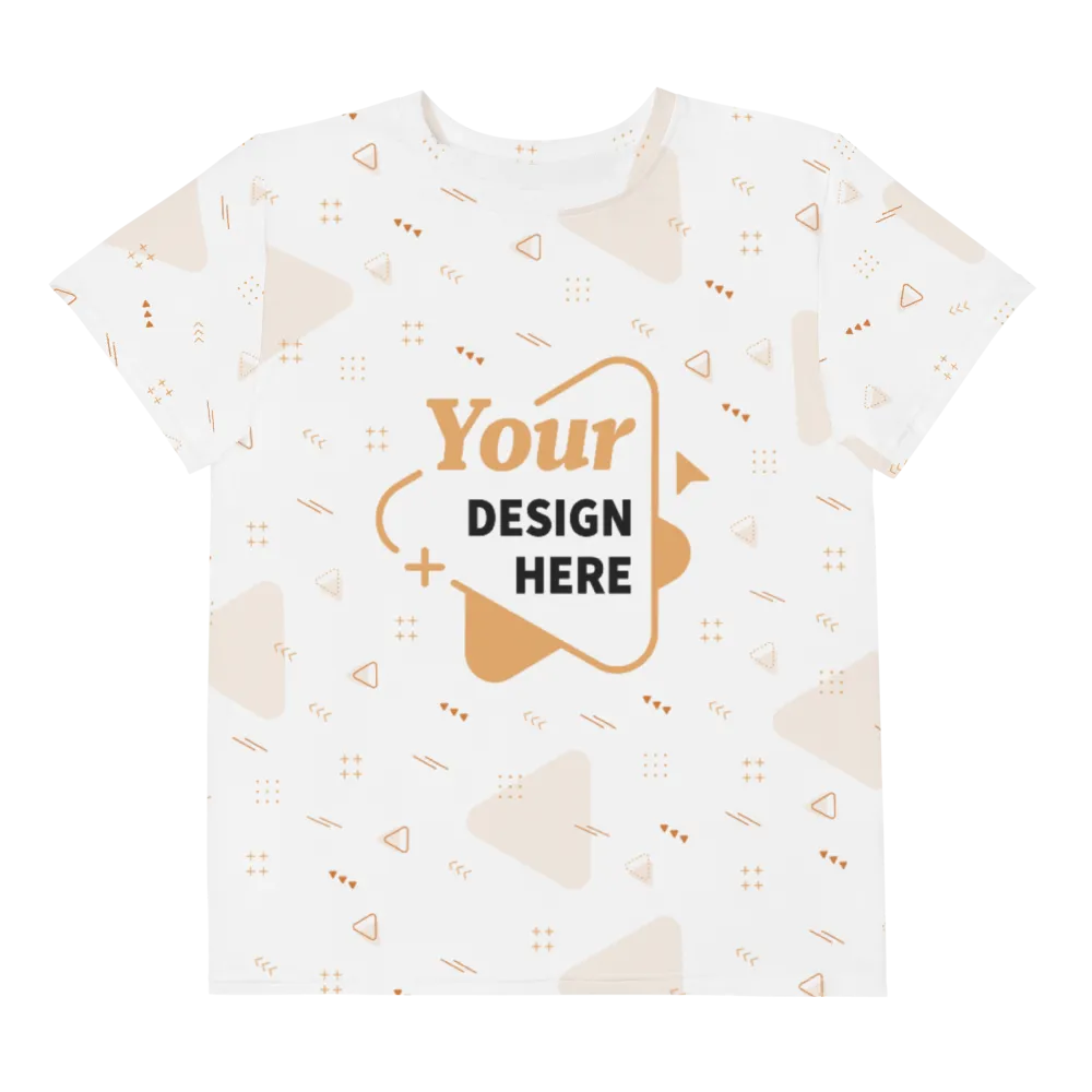 All-Over Print Youth Crew Neck T-Shirt