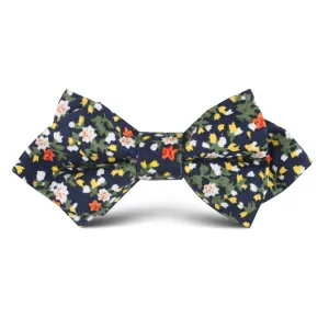 Anemone Floral Kids Diamond Bow Tie