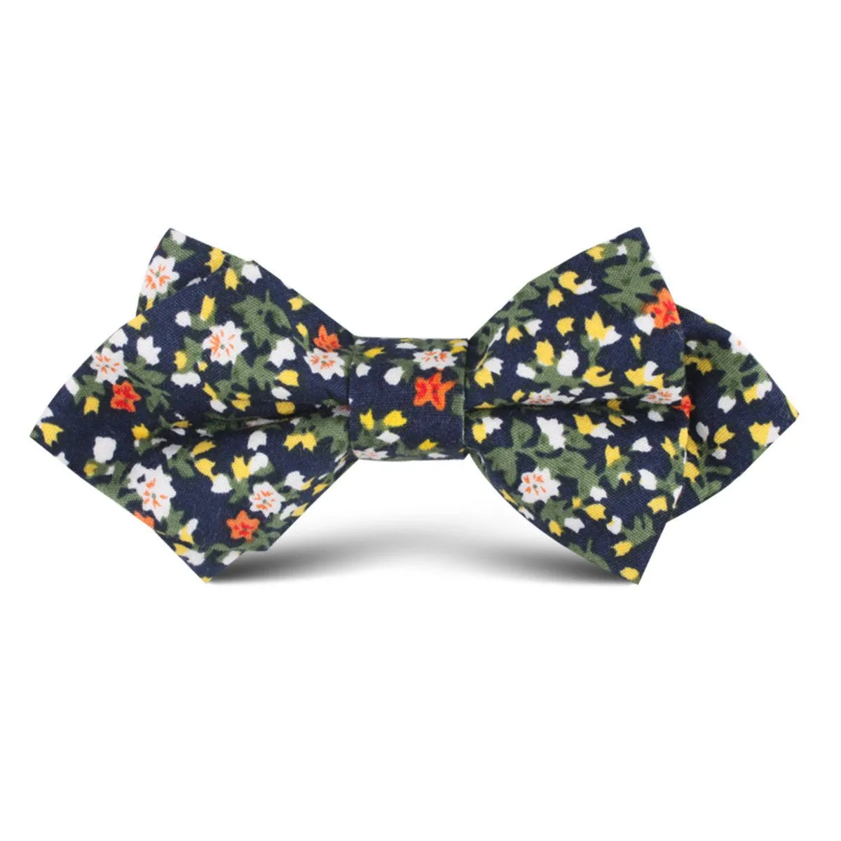 Anemone Floral Kids Diamond Bow Tie