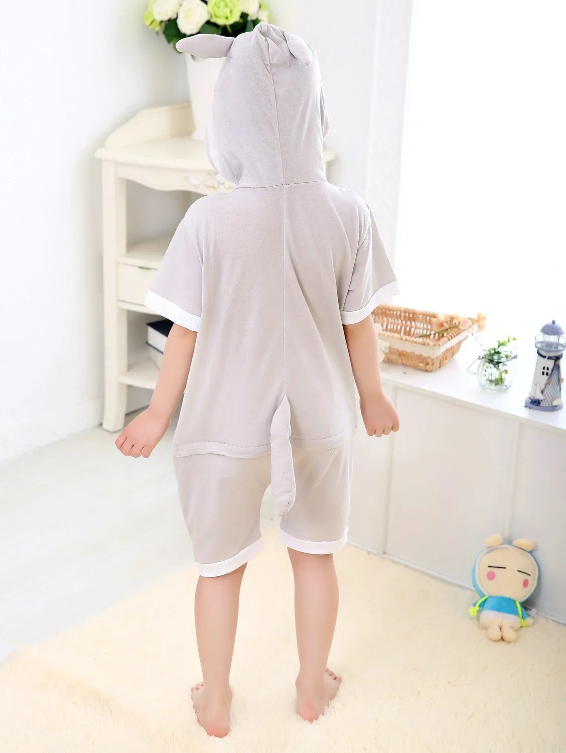 Anime Totoro Costume kids Animal Onesies Summer Pajamas