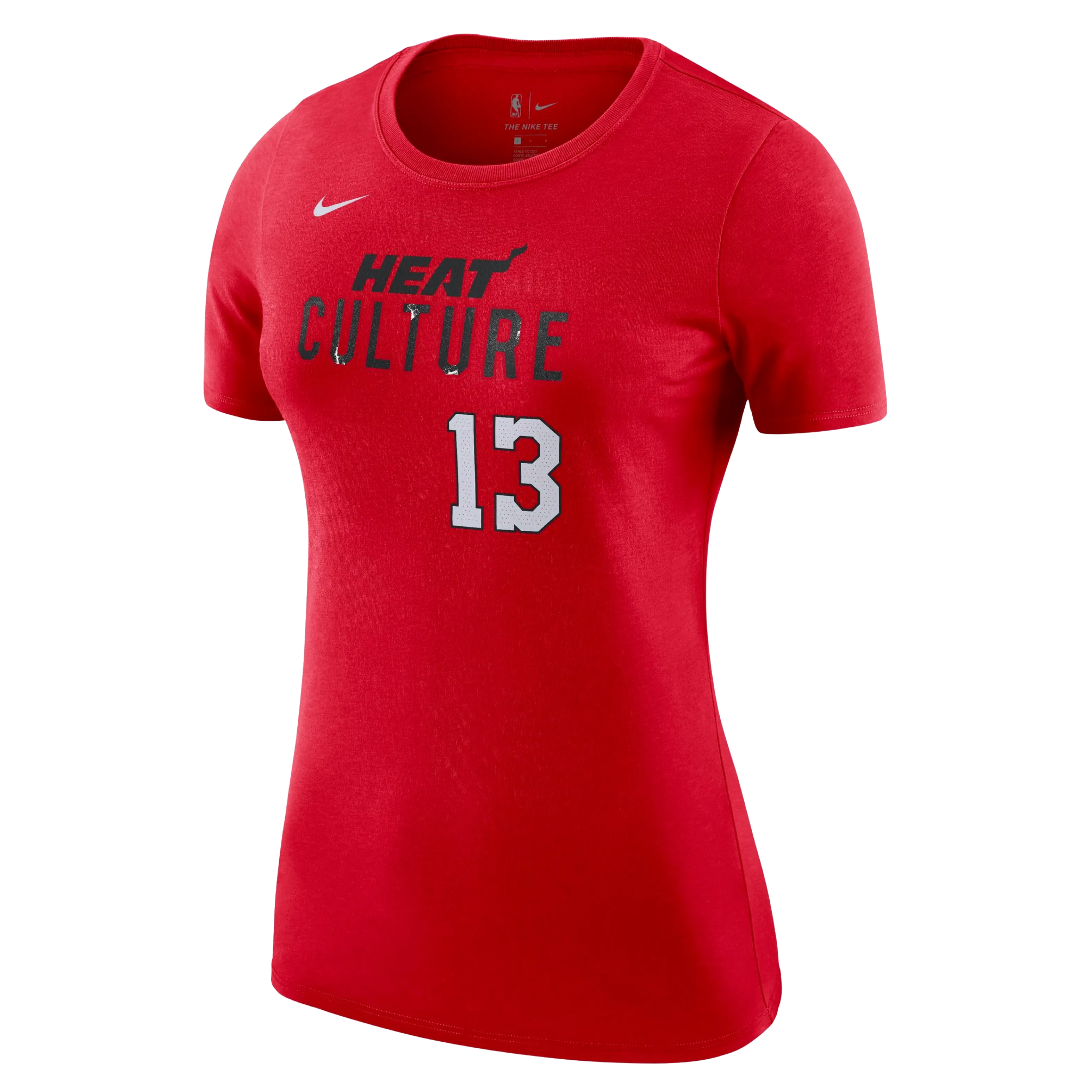 Bam Adebayo Nike HEAT Culture: Blood Red Name & Number Women's Tee