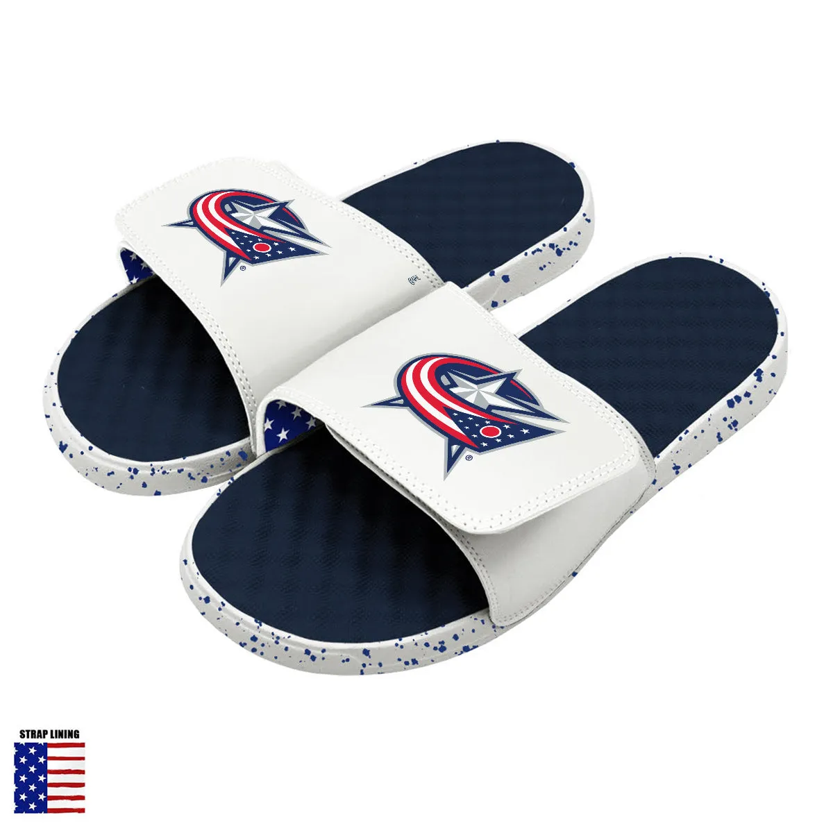 Blue Jackets Navy Americana Slides