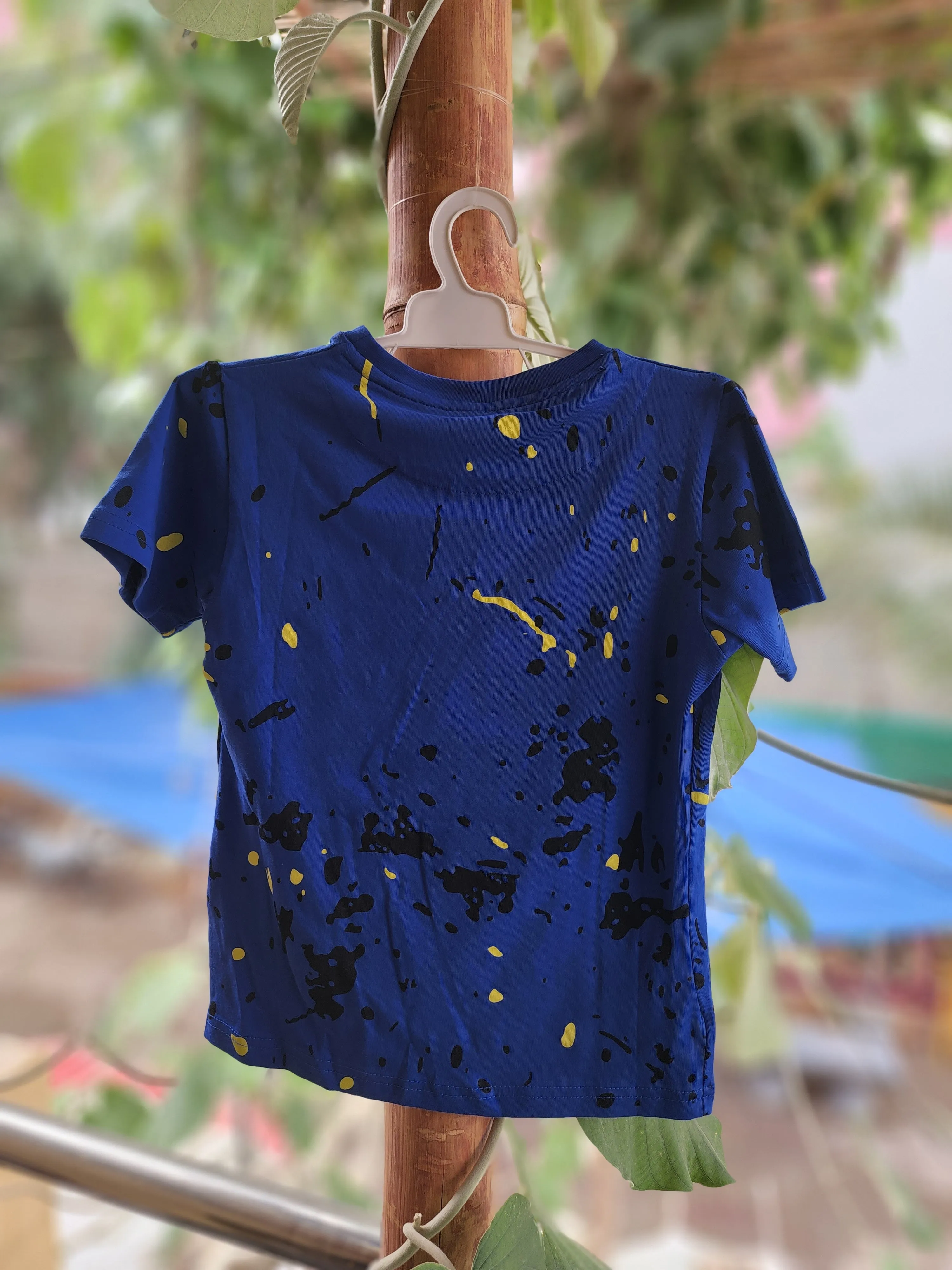 Blue Painted Style T Shirt