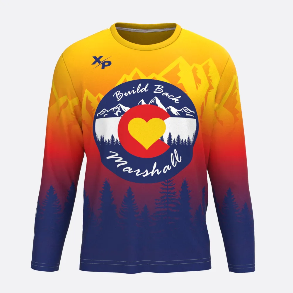 Build Back Marshall Long Sleeve Fully Sublimated Dry Fit