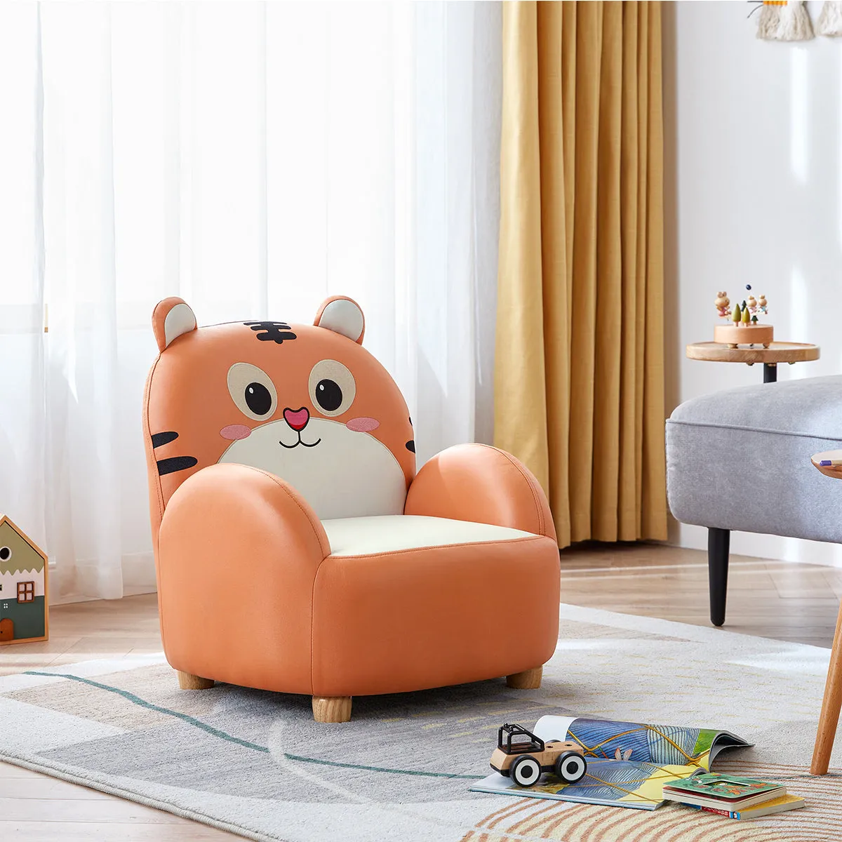 Cartoon Animal Friends Kids Sofa Arm Chair