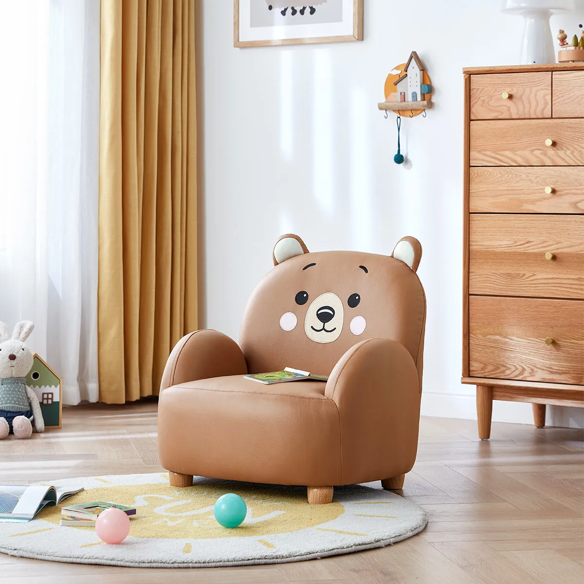 Cartoon Animal Friends Kids Sofa Arm Chair