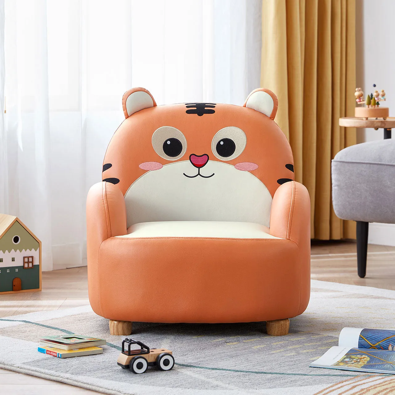 Cartoon Animal Friends Kids Sofa Arm Chair