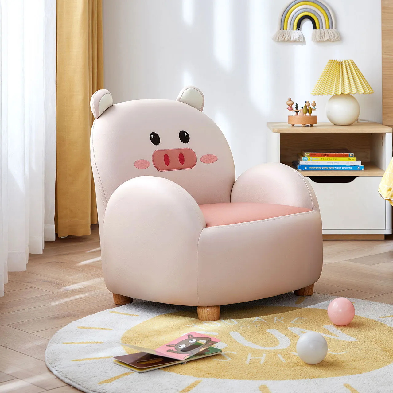 Cartoon Animal Friends Kids Sofa Arm Chair