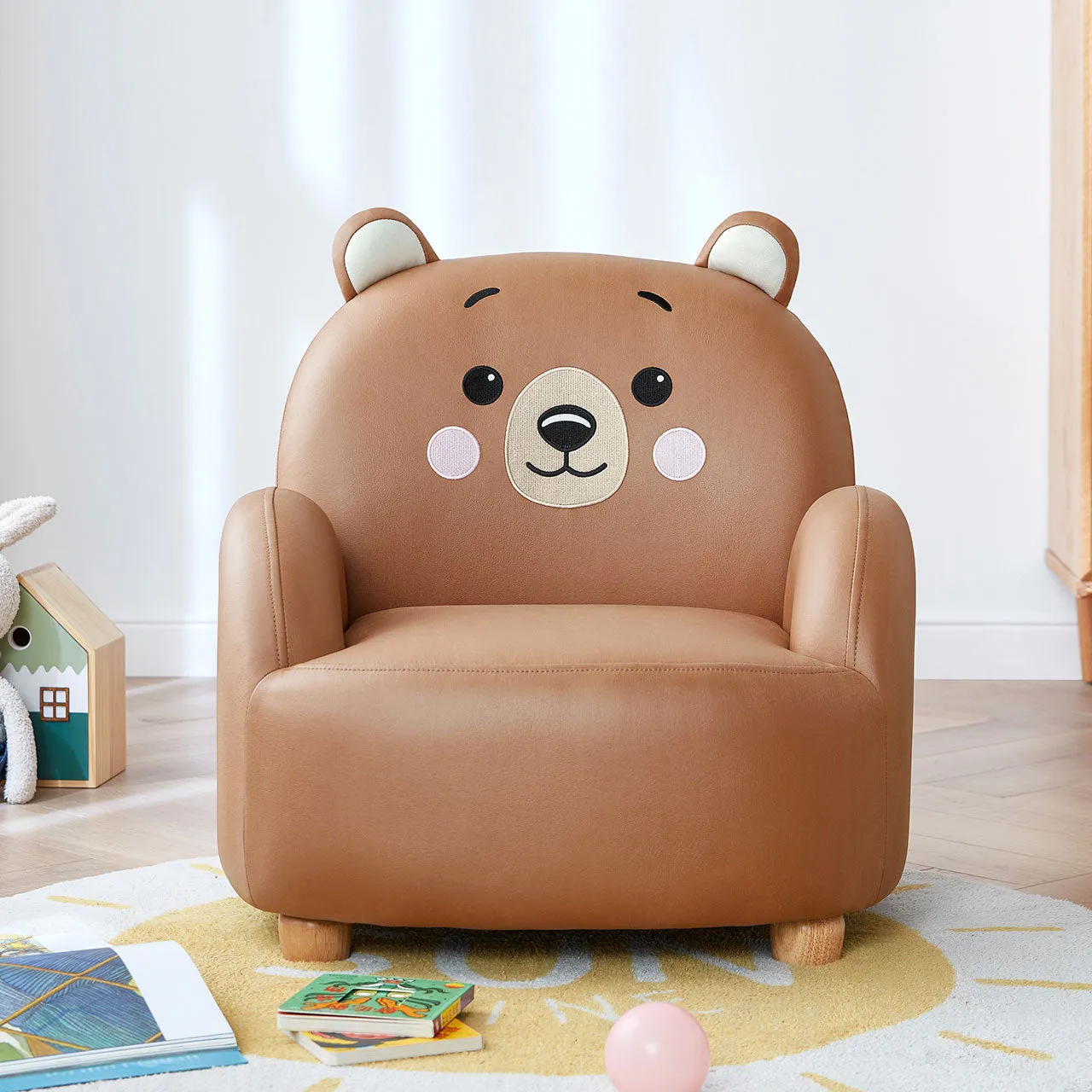 Cartoon Animal Friends Kids Sofa Arm Chair