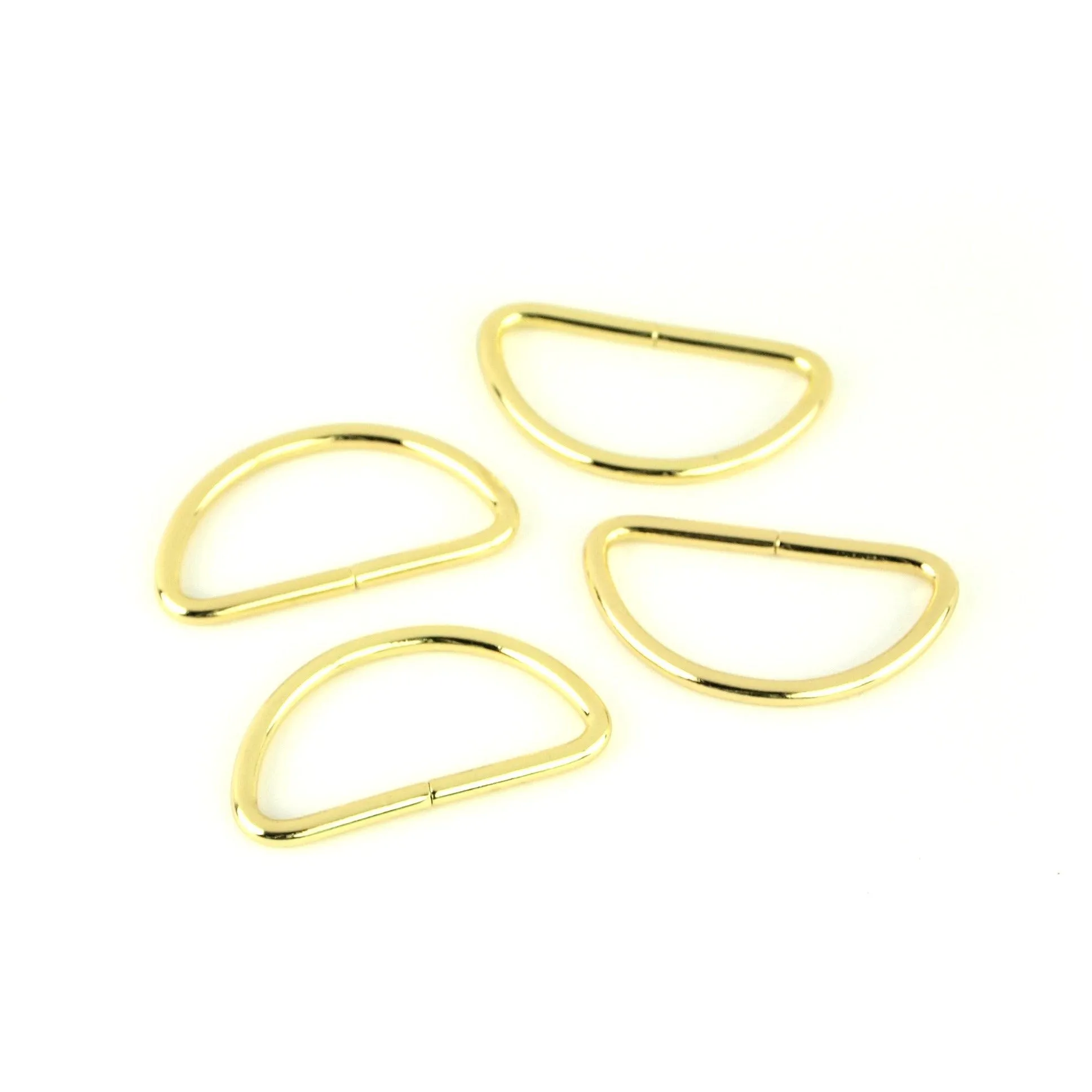 CLEARANCE Gold Four D-Rings 1 1/2"