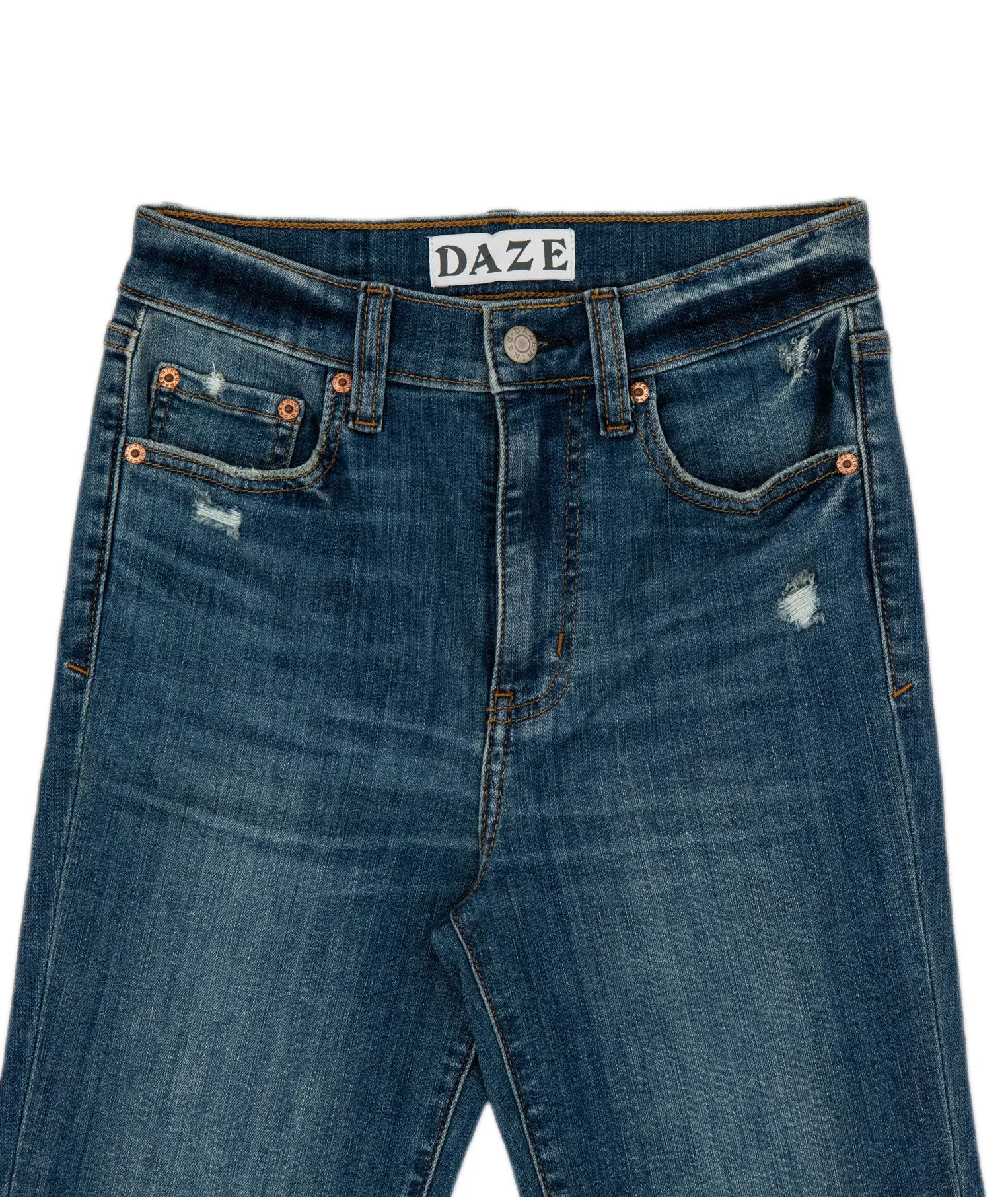 Daze Women Shy Girl High Rise Crop Flare Jeans Changes