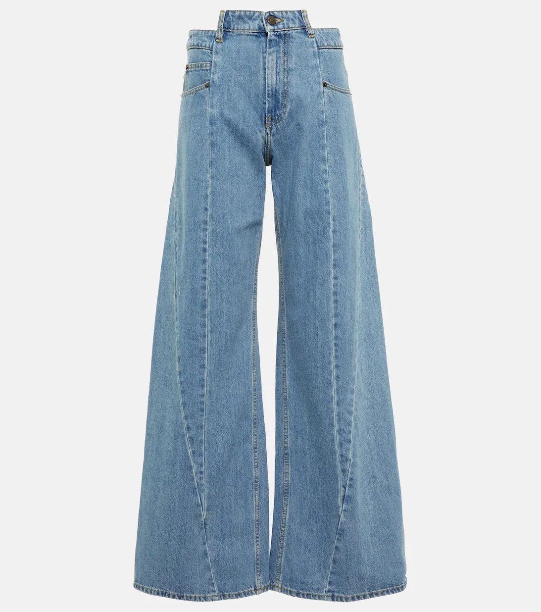 Décortiqué high-waisted, wide-leg jeans MAISON MARGIELA, blue