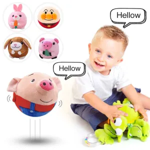 Electrical Toys Bouncing Talking Plush Doll Balls Baby Singing Beating Birthday Gifts for Kids Hamster Puppy