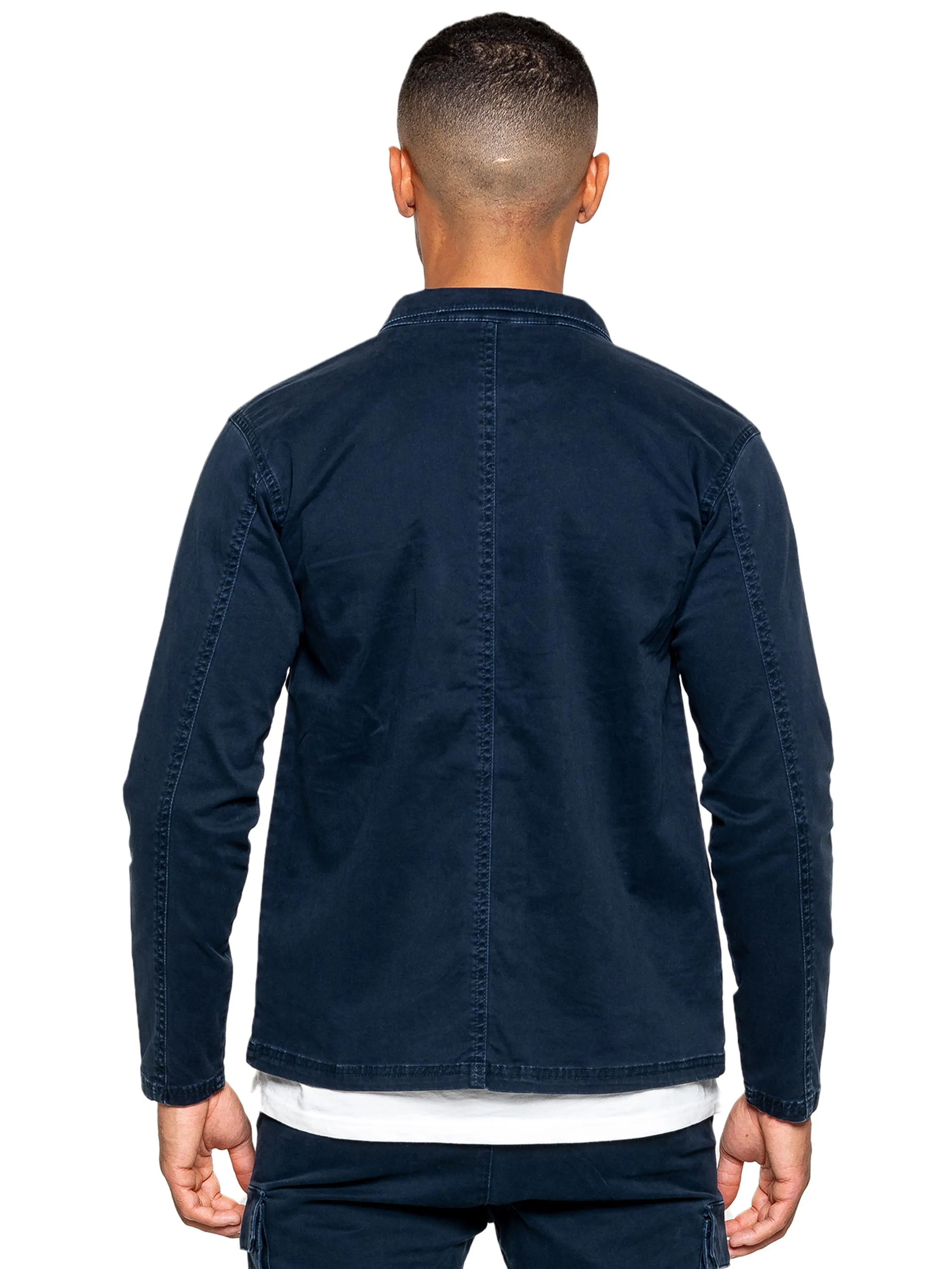 Enzo | Mens Cargo Overshirt Jacket