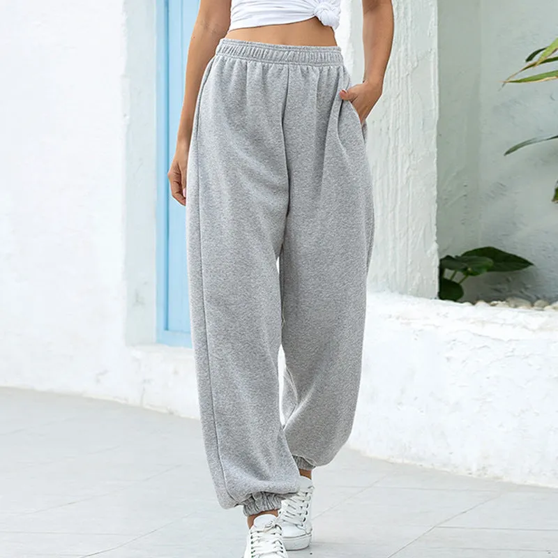 Female High Waisted Casual Track Pants