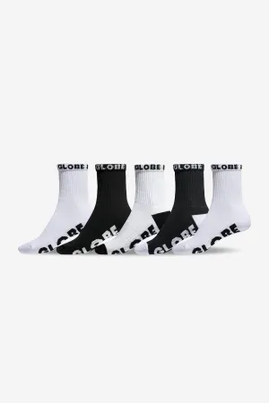 Globe Quarter Youth Socks 5-Pack