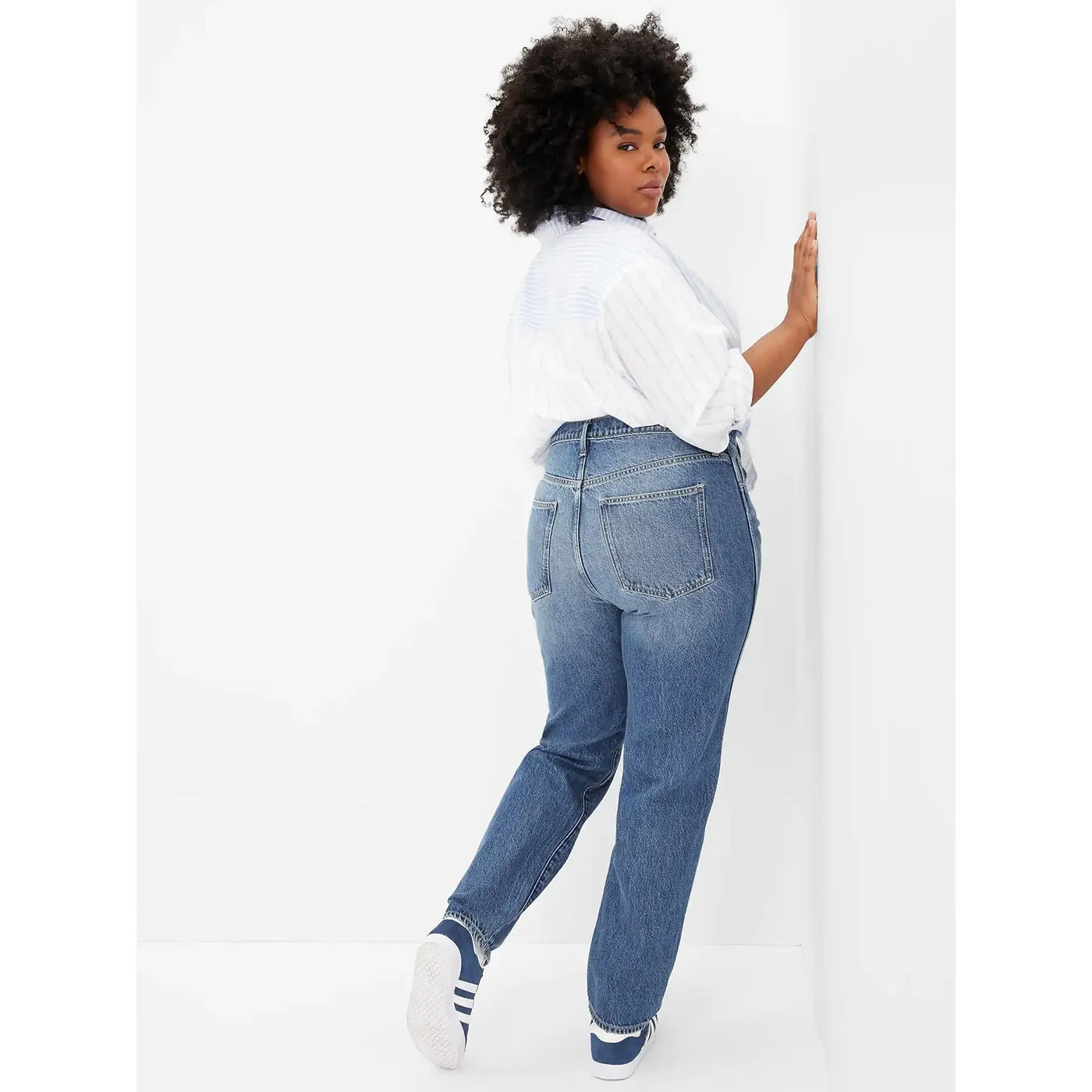 GP High Rise Destructed Mom Jeans