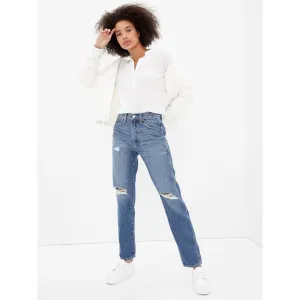 GP High Rise Destructed Mom Jeans