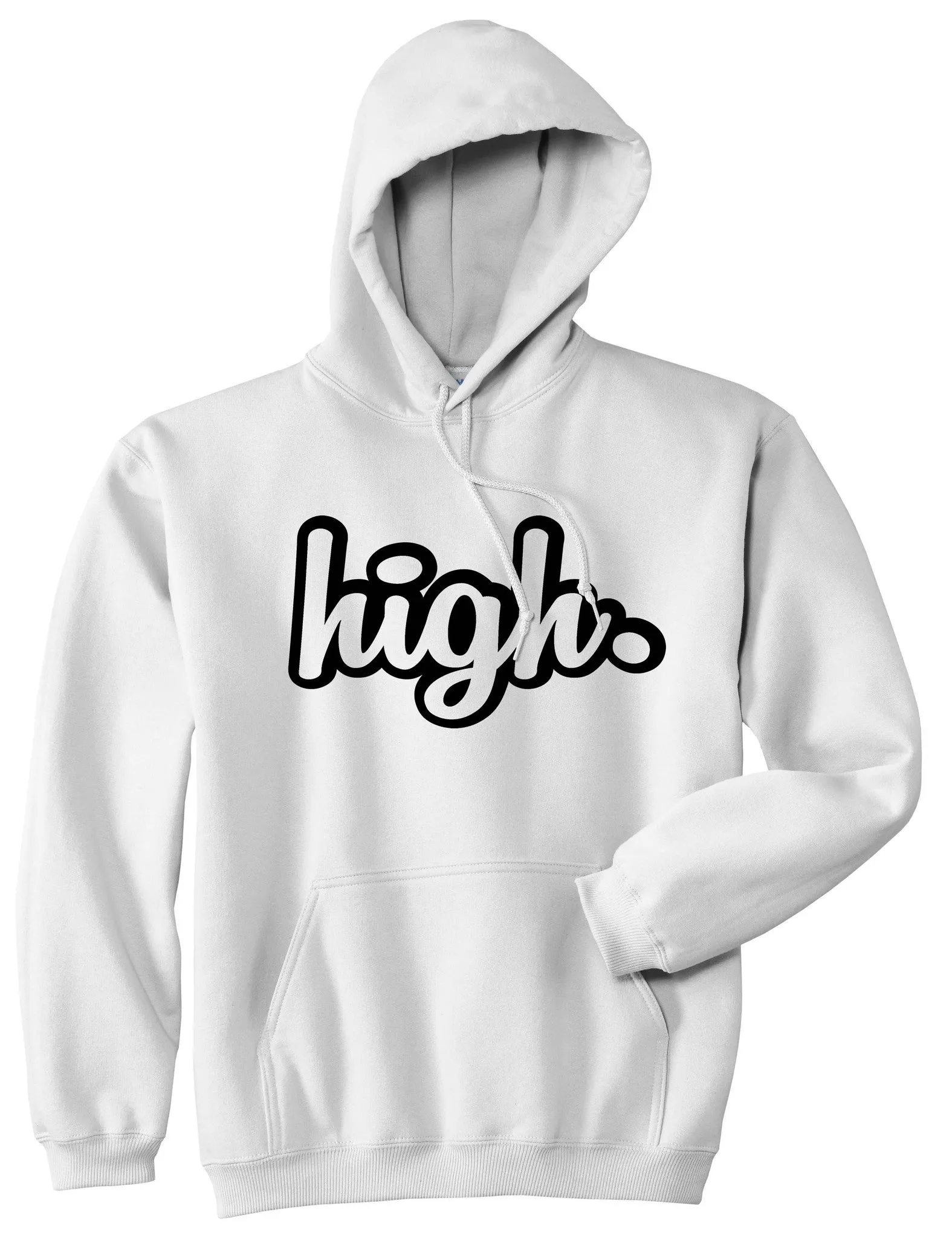 High Outline Weed Boys Kids Pullover Hoodie Hoody