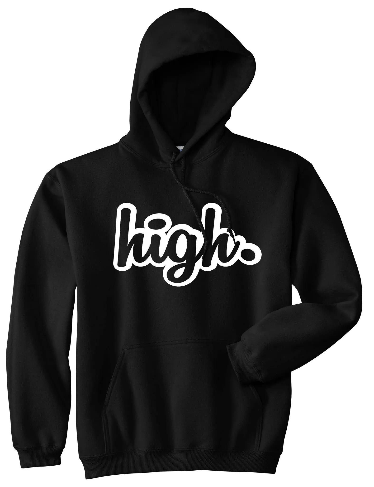 High Outline Weed Boys Kids Pullover Hoodie Hoody