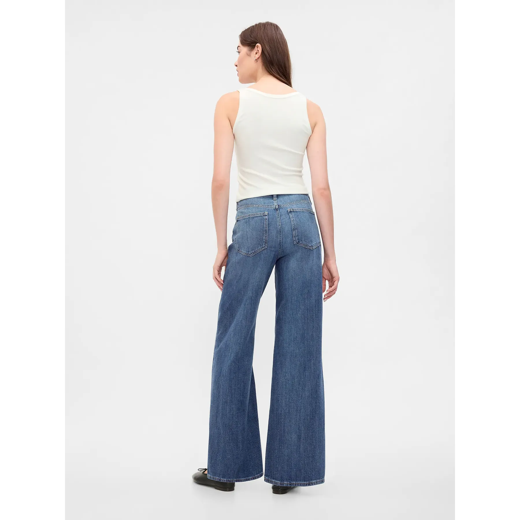 High Rise Soft Wide Leg Jeans