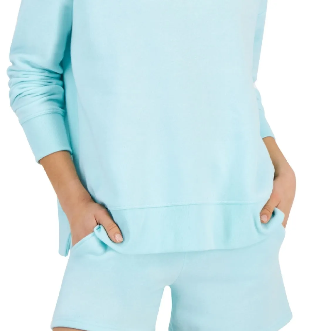 ID Ideology Women's Fleece Sweatshirt Blue Size XX-Large