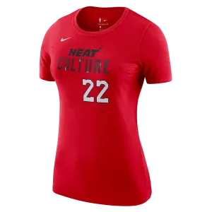 Jimmy Butler Nike HEAT Culture: Blood Red Name & Number Women's Tee