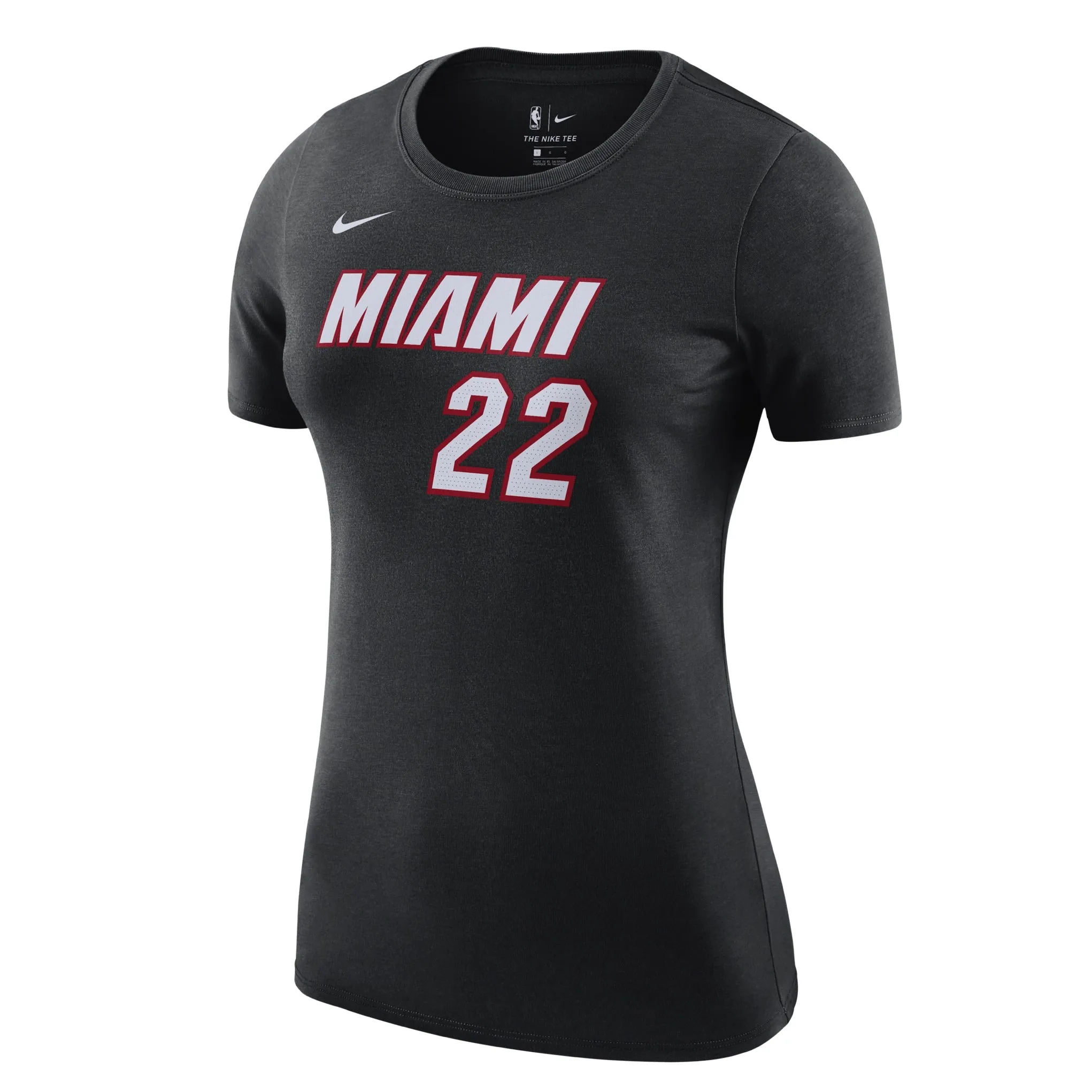 Jimmy Butler Nike Icon Black Name & Number Women's Tee