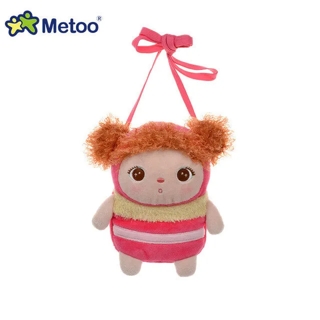 Kawaii Plush Animal Cartoon Kids Toys for Girls Children Baby Birthday Christmas Gift Angela Rabbit Girl Mini Wallet Metoo Doll