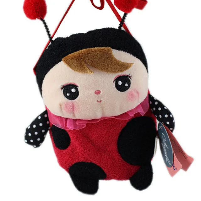 Kawaii Plush Animal Cartoon Kids Toys for Girls Children Baby Birthday Christmas Gift Angela Rabbit Girl Mini Wallet Metoo Doll