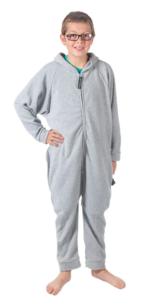 Kids Asleep on the Job Gray Onesie