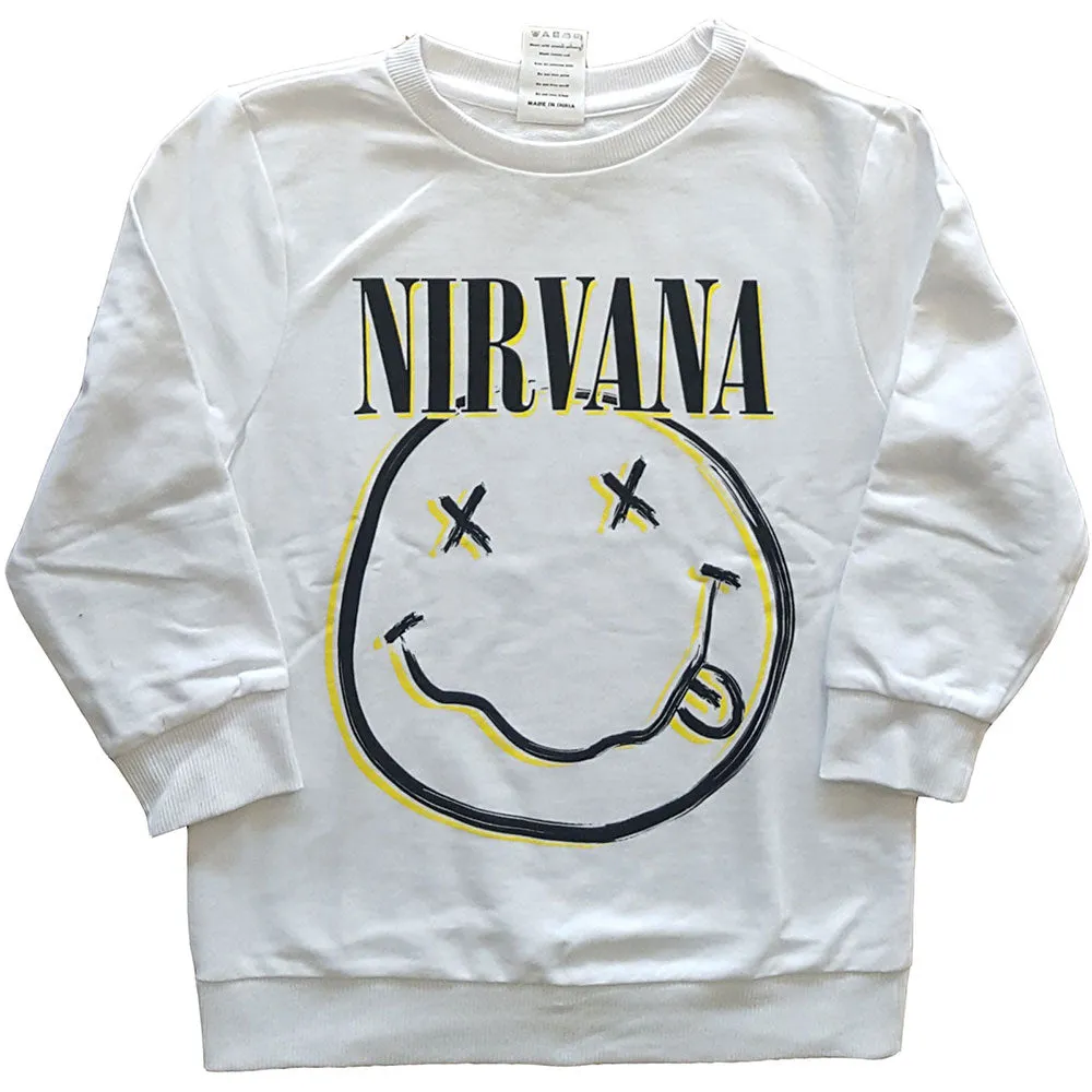 Kids Nirvana Sweatshirt - Smiley Face