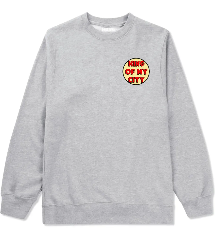 King Of My City Chest Logo Boys Kids Crewneck Sweatshirt