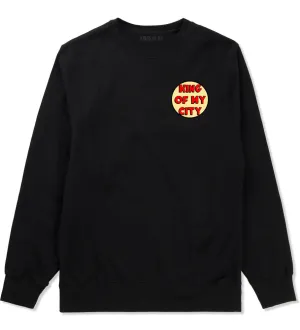 King Of My City Chest Logo Boys Kids Crewneck Sweatshirt