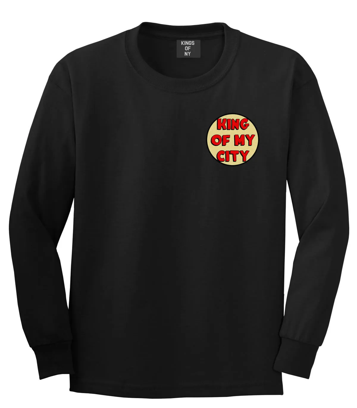 King Of My City Chest Logo Boys Kids Long Sleeve T-Shirt